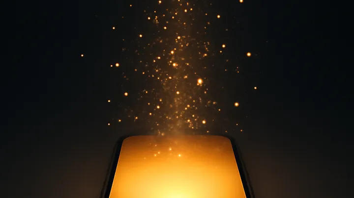 3666BE COM - Modern phone with glowing screen 3666BE COM Modern phone with glowing screen