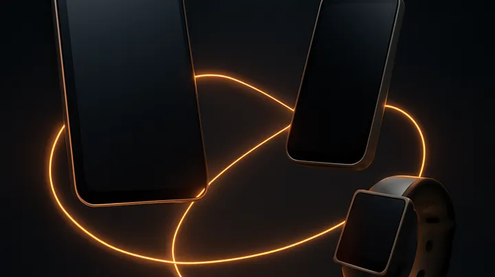 3666BE COM - Multiple devices floating in harmony 3666BE COM Multiple devices floating in harmony